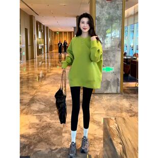 气质减龄简约风无帽卫衣外套女春秋款爆款不加绒外穿遮肉显瘦上衣