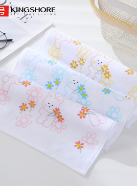 金号纯棉家用儿童女士洗脸小毛巾全棉柔软吸水小孩洗澡面巾T1035