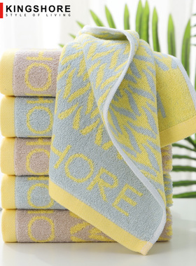 A类金号纯棉家用成人大人洗脸毛巾全棉情侣面巾吸水柔软JY1608