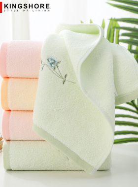 专柜正品金号纯棉毛巾 全棉绣花面巾78*39cm加大 柔软吸水2119WAH