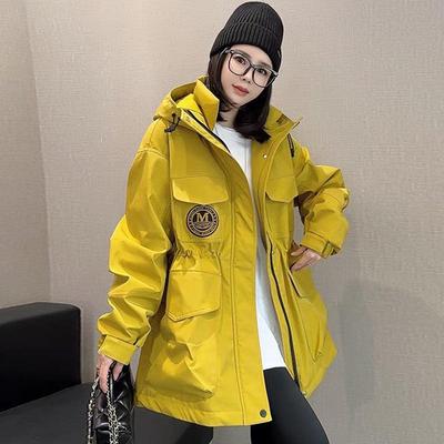 欧货连帽收腰冲锋衣90白鸭绒