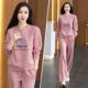 女春秋洋气减龄显瘦套头卫衣阔腿两件套 休闲运动套装 2026新款 时尚