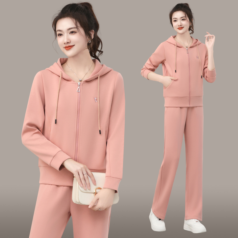 维奈菲棉2025春季连帽两件套新款