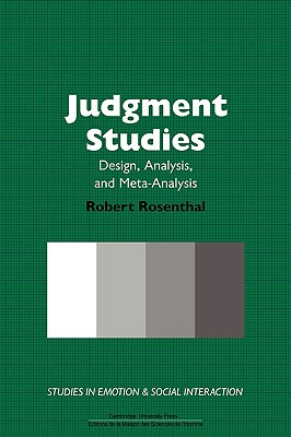 【预售】Judgment Studies: Design, Analysis, and