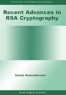 【预售】Recent Advances in Rsa Cryptography