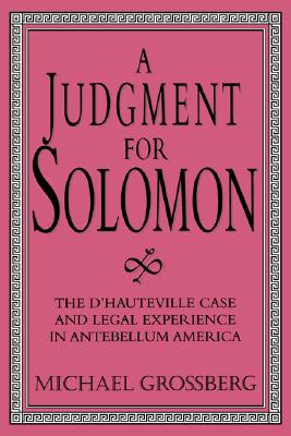 【预售】A Judgment for Solomon: The D'Hauteville Case and 书籍/杂志/报纸 原版其它 原图主图