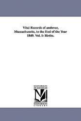 【预售】Vital Records of Andover, Massachusetts, to the End
