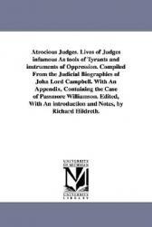 【预售】Atrocious Judges. Lives of Judges Infamous as Tools