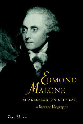 【预售】Edmond Malone, Shakespearean Scholar: A Literary