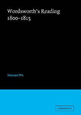 【预售】Wordsworth's Reading 1800 1815