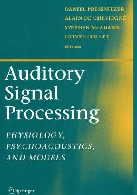 【预售】Auditory Signal Processing: Physiology