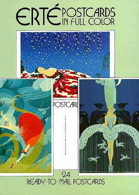 【预售】Erte Postcards in Full Color