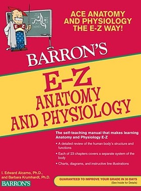【预售】Barron's E-Z Anatomy and Physiology