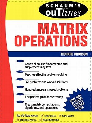【预售】Schaum's Outline of Matrix Operations