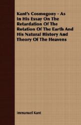 the Kant Essay His Cosmogony 预售