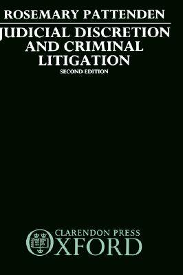 【预售】Judicial Discretion and Criminal Litigation