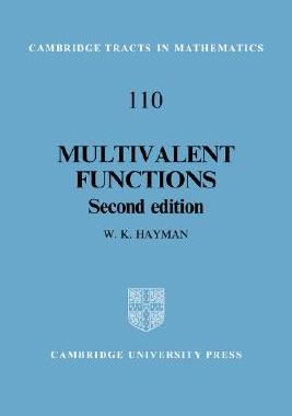 【预售】Multivalent Functions