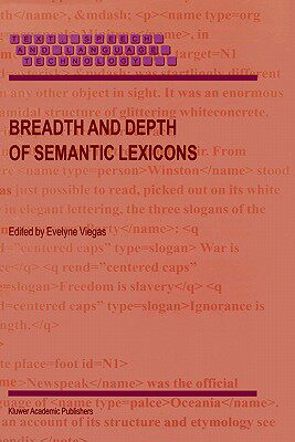 【预售】Breadth and Depth of Semantic Lexicons