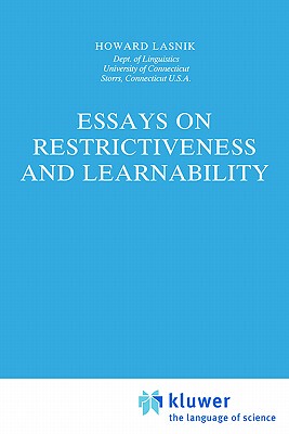 【预售】Essays on Restrictiveness and Learnability