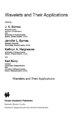 【预售】Wavelets and Their Applications