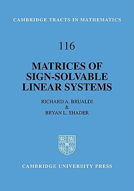 【预售】Matrices of Sign-Solvable Linear Systems