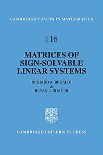 【预售】Matrices of Sign-Solvable Linear Systems