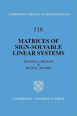 【预售】Matrices of Sign-Solvable Linear Systems