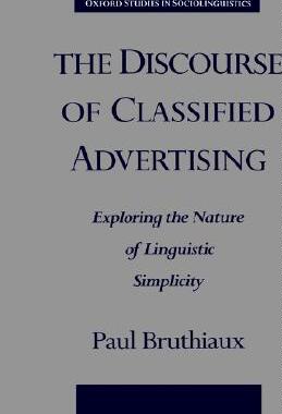 【预售】The Discourse of Classified Advertising: Exploring