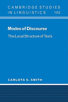 【预售】Modes of Discourse: The Local Structure of Texts
