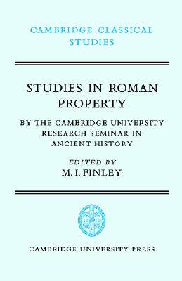 【预售】Studies in Roman Property: By the Cambridge
