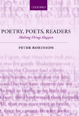 【预售】Poetry, Poets, Readers: Making Things Happen