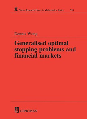 【预售】Generalized Optimal Stopping Problems and Financial