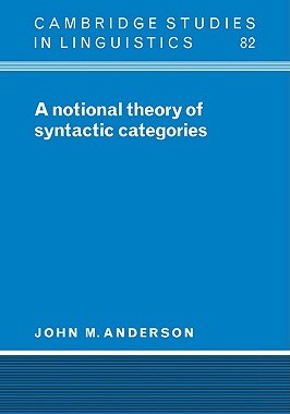 【预售】A Notional Theory of Syntactic Categories