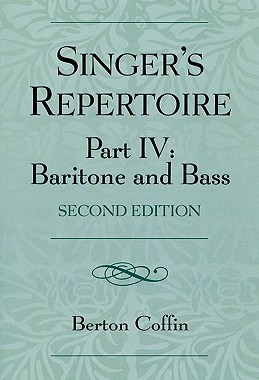 【预售】Singer's Repertoire, Part IV: Baritone and Bass