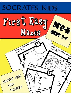 【预售】First Easy Mazes (Socrates Kids Workbook Series)