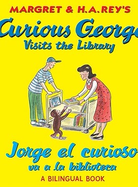 【预售】Curious George Visits The Library/Jorge el Curioso