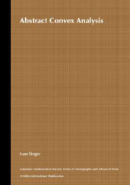 【预售】Abstract Convex Analysis