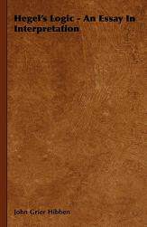 【预售】Hegel's Logic - An Essay in Interpretation