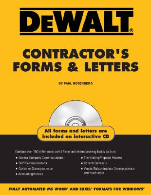 【预售】Dewalt Contractor's Forms & Letters [With CDROM]