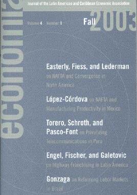 【预订】Economia Fall 2003: Journal of the Latin American