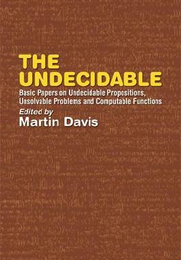 【预售】The Undecidable: Basic Papers on Undecidable