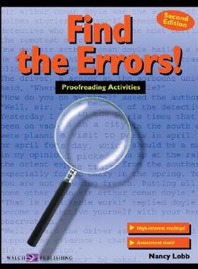 【预订】Find the Errors!: Proofreading Activities