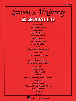 【预售】Lennon & McCartney: 60 Greatest Hits, Violin