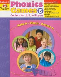 【预售】Phonics Games, Grades 2-3: Level D: Centers for Up