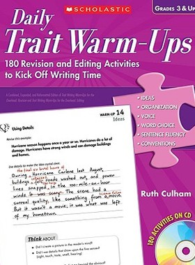 【预售】Daily Trait Warm-Ups, Grades 3 & Up: 180 Revision