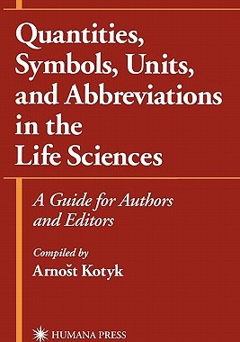 【预售】Quantities, Symbols, Units, and Abbreviations in the