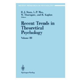 【预售】Recent Trends in Theoretical Psychology: Volume 3: