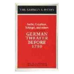 【预售】German Theater Before 1750: Sachs, Gryphius