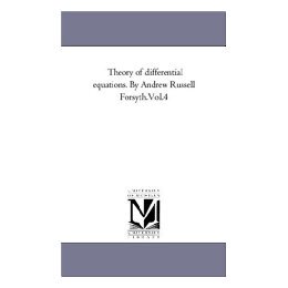 【预售】Theory of Differential Equations. by Andrew Russell