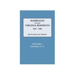 【预售】Marriages of Some Virginia Residents, Vol. I